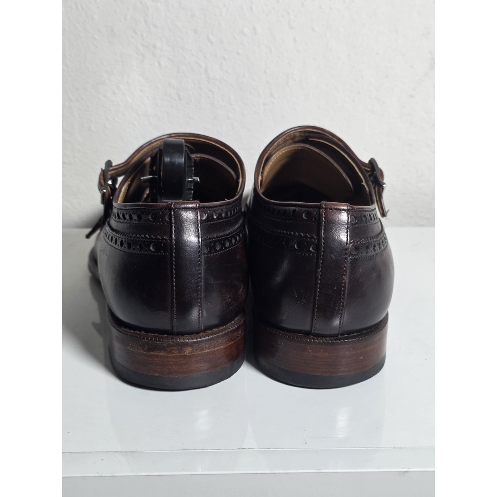 Magnanni Monk Strap shoes Sz 9.5 Burnished Tips $495+ Retail Rare Designer - Picture 5 of 9